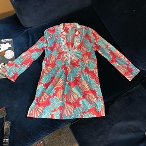 Sarasota tunic in Watermelon Carolina size small